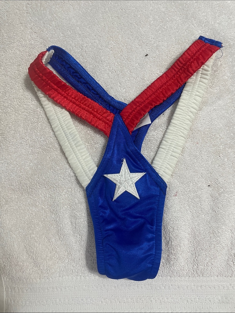 Blue, Red & White Star-Accent Women's Bikini Bottom